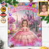 Personalized Baby Birthday Blanket, Custom Royal Girl Birthday Bliss Blanket, Fairy Tale Girl Blanket, Baby Shower Gift, Christmas Gifts