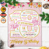 Personalized Happy 18th Birthday Blanket, Custom Girl Birthday Blanket, Girl Blanket, 18th Birthday For Girls, Birthday Gift