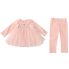 Mud Pie Baby Girl Princess Pink Pant Set
