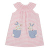Mud Pie Baby Girl Easter Bunny Pocket Dress