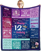 Personalized Happy 12th Birthday Blanket, Custom Birthday Blanket, 12th Birthday Blanket, Blanket for Girl Daughter, Birthday Gift