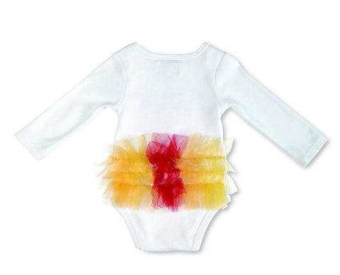 Image of Mud Pie Little Girls Thanksgiving Turkey Tutu Crawler