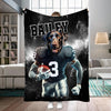 Personalized Name & Photo Football Pet Blanket, Las Vegas Raiders Dog Cat Blanket, Sport Blanket, Football Lover Gift
