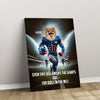 Personalized Football Pet Portrait, New York Football Dog Cat Portrait, Custom Pet Canvas Poster, Football Lovers’ Gift, Digital Download