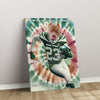 Personalized Football Pet Portrait, New York Tie Dye Football Dog Cat Portrait, Custom Pet Canvas Poster, Football Lovers’ Gift, Digital Download