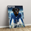Personalized Football Pet Portrait, Kentucky Football Dog Cat Portrait, Custom Pet Canvas Poster, Football Lovers’ Gift, Digital Download