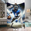 Personalized Name & Photo Football Pet Blanket, NCAA Buffalo Bulls Dog Cat Blanket, Sport Blanket, Football Lover Gift