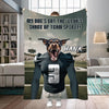 Personalized Name & Photo Football Pet Blanket, NCAA Penn State Nittany Lions Dog Cat Blanket, Sport Blanket, Football Lover Gift