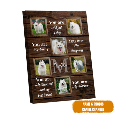 Image of Personalized Pet Memorial Photo Canvas, You are Not Just A Dog Cat Wall Art, Custom Pet Sympathy Gifts, Dog Loss Gift, Pet Bereavement Gift