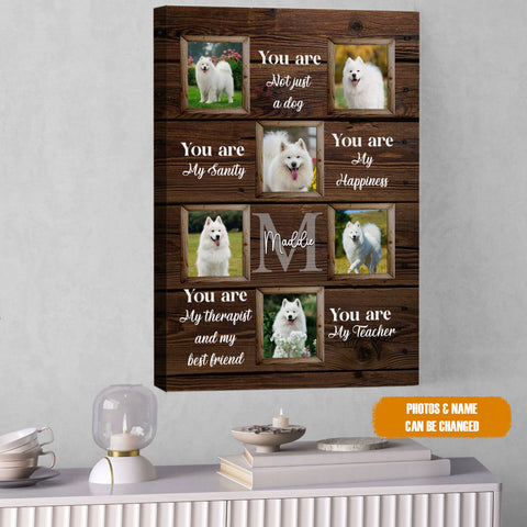 Image of Personalized Pet Memorial Photo Canvas, You are Not Just A Dog Cat Wall Art, Custom Pet Sympathy Gifts, Dog Loss Gift, Pet Bereavement Gift