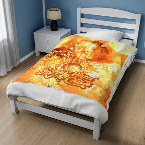 Image of Personalized "Stay Wild Mon Child" Blanket, Custom Girl Stay Wild Blanket, Birthday Gift Blanket, Teen Blanket