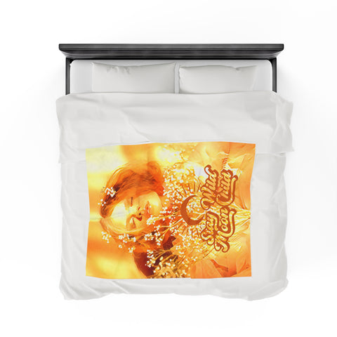 Image of Personalized "Stay Wild Mon Child" Blanket, Custom Girl Stay Wild Blanket, Birthday Gift Blanket, Teen Blanket