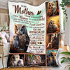 Personalized Mom Blanket, Owl Mom & Daughter Blanket, Message Blanket, Mother Blanket, Gift for Mom, Mother's Day Gift