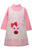Bonnie Jean Little Girls Christmas Reindeer Sweater Dress