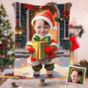 Personalized Baby Boy Christmas Custom Photo Blanket, Boy Christmas Blanket, Baby Boy Blanket, Boy Santa Hat Blanket, Christmas Gift