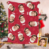 Personalized Christmas Blanket Custom Face, Baby Face Blanket, Christmas Face Blanket, Baby Christmas Blanket, Christmas Gift
