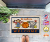 Personalized Name Thanksgiving Doormat, Thanksgiving Effigy Basketball Lovers Doormat, Floormat, Kitchenmat