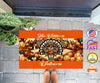 Personalized Name Thanksgiving Doormat, Turkey Thanksgiving Basketball Lovers Doormat, Turkey Doormat, Floormat, Kitchenmat