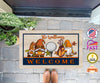 Personalized Name Thanksgiving Doormat, Thanksgiving Gnome Golf Lovers Doormat, Golf Doormat, Floormat, Kitchenmat