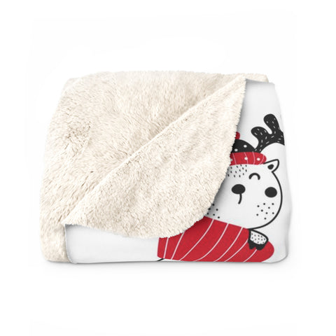 Image of Personalized Christmas Blanket, Custom Sister Christmas Blanket, To My Sister Blanket, Message Blanket, Blanket For Sister, Christmas Gift