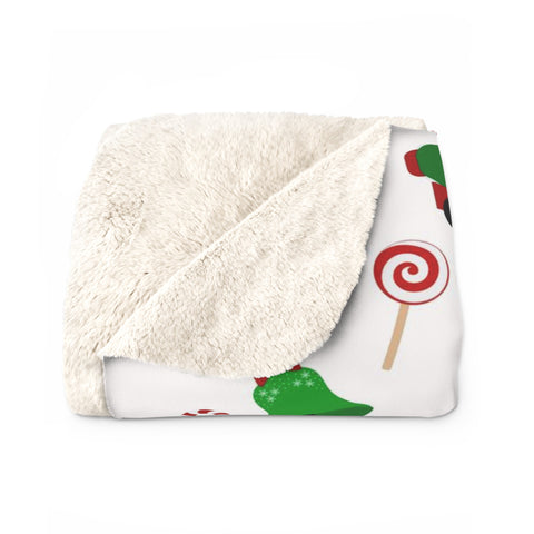 Image of Personalized Christmas Blanket, Custom Baby Blanket, Christmas Theme Blanket, Baby Christmas Rainbow Train Blanket, Christmas Gift