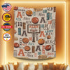 Personalized Sport Basketball Blanket, Custom Name Blanket, Basketball Blanket, Sport Blanket, Baby Basketball Blanket, Basketball Son Blanket