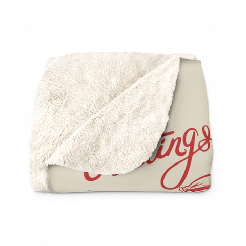 Image of Personalized The North Pole Christmas Blanket, Custom Family Christmas Blanket, North Pole City Blanket, North Pole Map Blanket, Christmas Gift