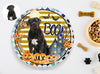 Personalized Pet Photo Door Hanger, Halloween BOO Dog Cat Round Wooden Sign, Pet Halloween Round Sign