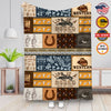 Personalized Cowboy Blanket, Western Life Is A Rodeo Custom Name Blanket, Blanket for Cowboy, Birthday Blanket, Christmas Gifts for Boy