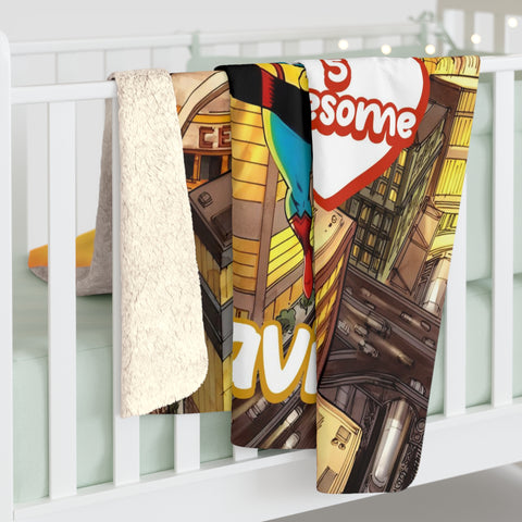 Image of Personalized Superhero Son Birthday Custom Name, Age and Image Blanket, Son Blanket, Message Blanket, Gift For Son for Boy, Birthday Gifts