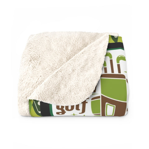 Image of Personalized Happy Birthday Golf Custom Name Blanket, Golf Blanket for Golf Lovers, Blanket Boy, Gifts For Son, Birthday Gifts