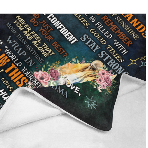 Image of Personalized Tiger Grandson Blanket, To My Grandson Tiger Custom Name Blanket, Blanket for Grandson, Message Blanket, Gift For Grandson