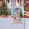Personalized Christmas Flag, Custom Double Side Tree Birds Cardinal Snow Is Falling Winter Is Here Flag, Christmas Tree Lights Flag, Christmas Gift