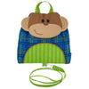 Stephen Joseph Monkey Little Buddy Bag with Safety Harness Backpack