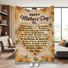 Personalized To My Mom Blanket, My First Friend My Forever Friend Blanket, Message Blanket, Customized Mother's Day Gifts