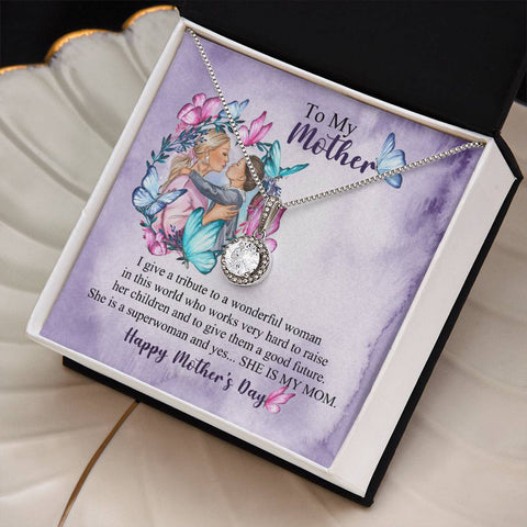 Image of To My Mother Happy Mother's Day Eternal Hope Necklace