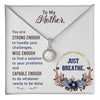 To My Mother Just Breathe Eternal Hope Necklace