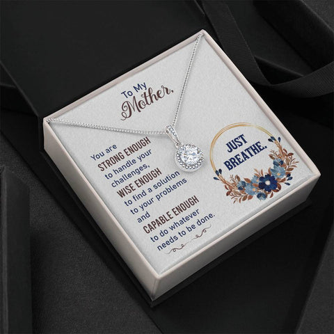 Image of To My Mother Just Breathe Eternal Hope Necklace