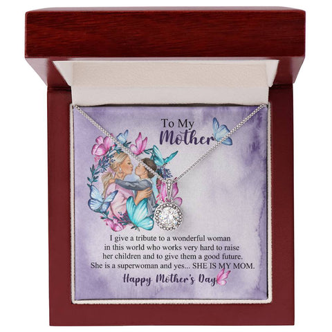 Image of To My Mother Happy Mother's Day Eternal Hope Necklace