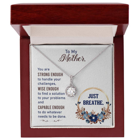 Image of To My Mother Just Breathe Eternal Hope Necklace