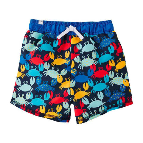 Image of Mud Pie Little Boys Crab Swim Trunks
