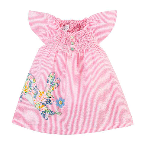 Image of Mud Pie Little Girls Easter Bunny Seersucker Dress