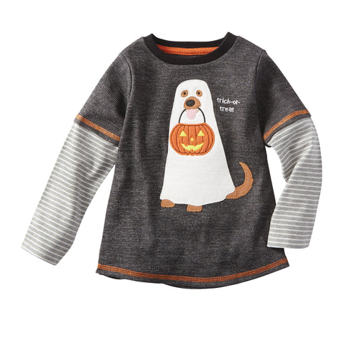 Image of Mud Pie Boys Halloween Dino Mummy / Ghost T-shirt