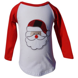 Dana Kids Christmas Holidays Santa Applique Boy T-Shirt