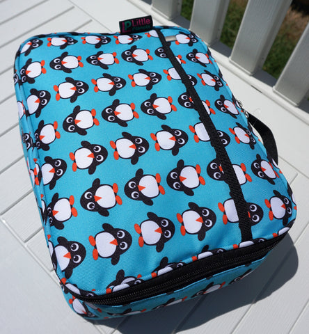 Image of Little Planets Girl / Boy All Over Print Kid School Lunch Box (Penguin)