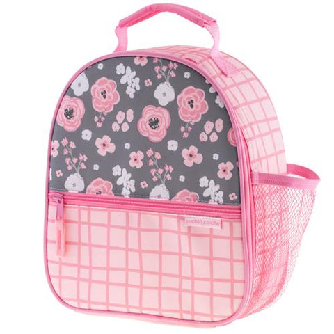 Image of Stephen Joseph Girls All Over Print Kid School Backpack, Charcoat Flower