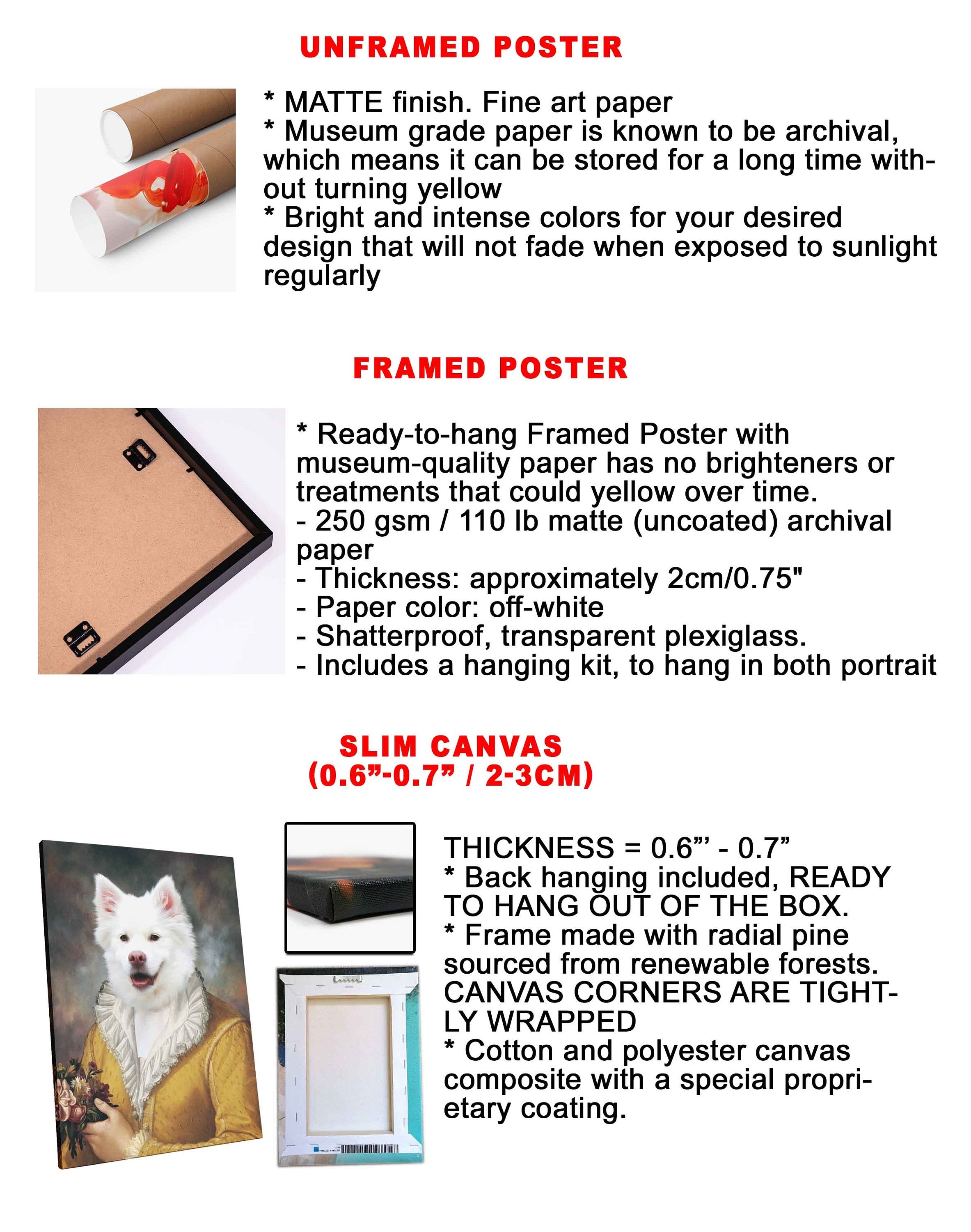 USA MADE Dogbest Personalized Pet Poster Canvas Print, Personalized Dog Cat Prints, Halloween Magazine Cover, Custom Pet Portrait Poster