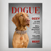 A 'Dogue' Personalized Pet Poster Canvas Print | Personalized Dog Cat Prints | Magazine Covers | Custom Pet Portrait Poster
