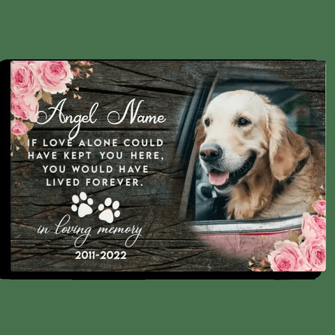 Image of USA MADE Personalized Sympathy Dog Gifts For Pet Loss In Loving Memory