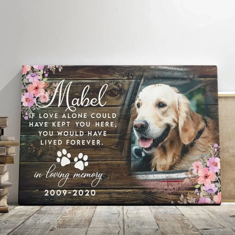 Image of USA MADE Personalized Sympathy Dog Gifts For Pet Loss In Loving Memory
